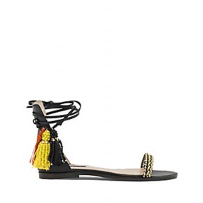 Sandal Patrizia Pepe Hippy Suede black gold