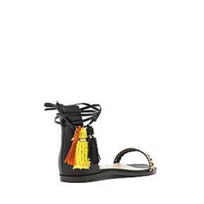 Sandal Patrizia Pepe Hippy Suede black gold