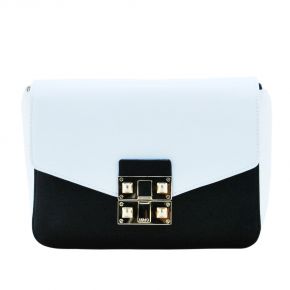 Shoulder bag black white Liu Jo