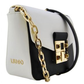 Bolso de hombro de sifnos blanco y negro Liu Jo