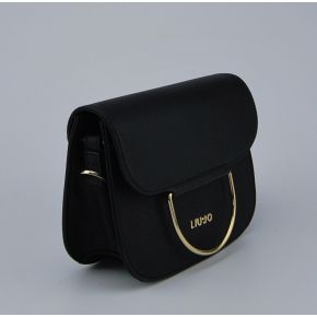 Bolsa de tracollina con colgajo de Liu Jo maincy negro