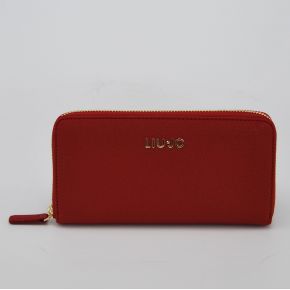 Portfolio zip around large Liu Jo anna chain red lacquer