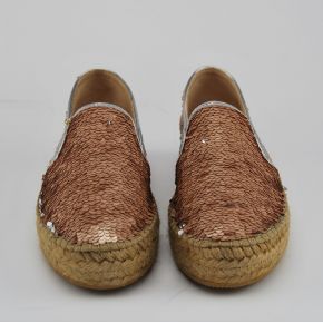 Espadrillas Patrizia Pepe all over Paillettes rosa argento