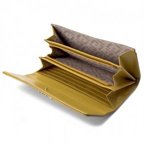 Wallet with flap-Liu Jo great anna yellow brown