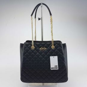 Shopping bag by Love Moschino quilted black