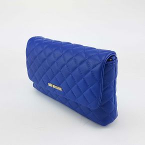 Borsa tracolla Love Moschino trapuntata blu