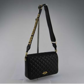 Shoulder bag Love Moschino quilted navy blue
