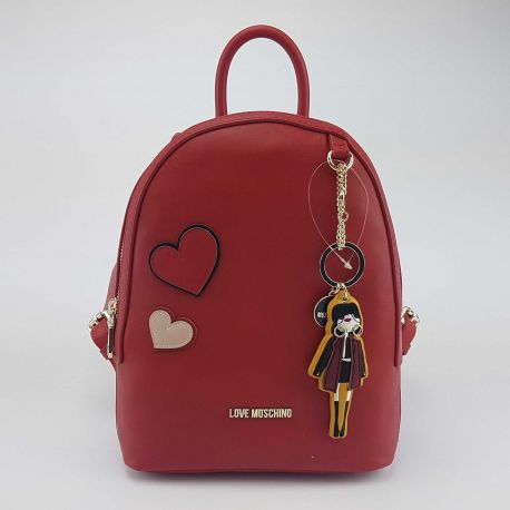 Rucksack Love Moschino-rot