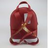 Backpack Love Moschino red heart gold