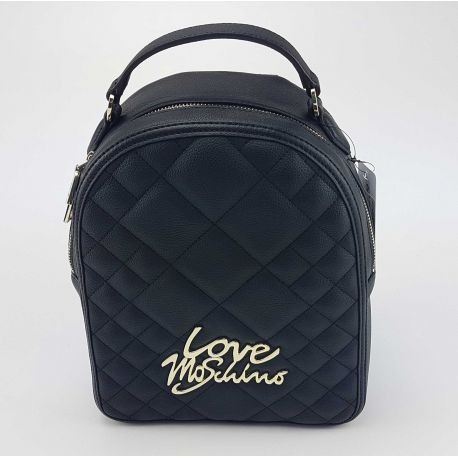 Rucksack Love Moschino gesteppte schwarz