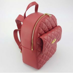 Rucksack Love Moschino gesteppte rot