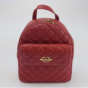 Sac à dos de la marque Love Moschino matelassé rouge