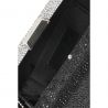 Clutch bag, hand Clutch, Liu Jo primrose rhinestone detailing two-tone black and silver