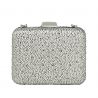 Clutch bag, hand Clutch, Liu Jo primrose rhinestone detailing two-tone black and silver