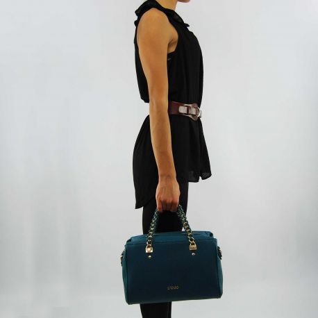 Borsa bauletto Liu Jo m anna chain deep ocean