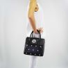 Bag satchel Versace Jeans texture rivets black