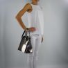 Bolsa de compras espejo Versace Jeans de plata