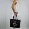 Borsa shopping Versace Jeans nappa nera