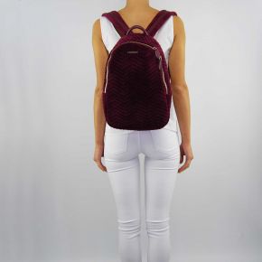 Bag backpack Twin-Set burgundy velvet