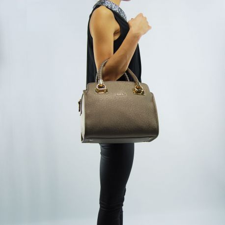 Borsa bauletto Liu Jo m anna pale brown metal