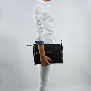 Tasche Liu Jo clutch mit schulterriemen aus schwarzem lavendel