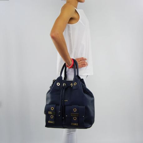 Bolsa de bolsa de balde Liu Jo beaulieu vestido azul