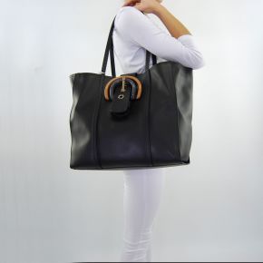 Sac Shopping par Patrizia Pepe noir