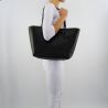 Shopping bag by Patrizia Pepe black reversible orange black orange
