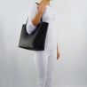 Bolsa de compras por Patrizia Pepe reversible negro beige claro