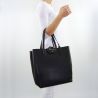 Shopping bag by Patrizia Pepe reversible black orange