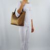 Shopping bag by Patrizia Pepe reversible rust twist