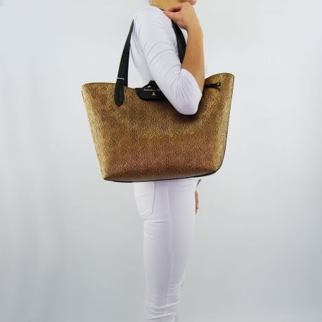 Sac Shopping par Patrizia Pepe réversible rouille twist