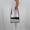 Bolso de hombro de Patrizia Pepe negro blanco