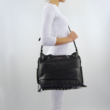 Shoulder bag Patrizia Pepe velvet black