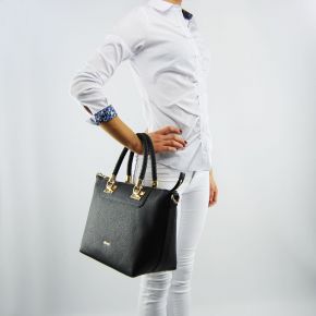 Shopping bag horizontal Liu Jo anna black