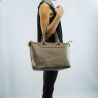 Borsa shopping orizzontale Liu Jo anna pale brown metal