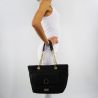 Shopping bag horizontal Liu Jo tulip black