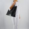 Shopping bag Love Moschino black shiny