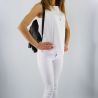 Rucksack handtasche von Patrizia Pepe mit fransen black off white