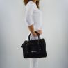 Bag satchel Versace Jeans grained deer soft black
