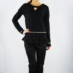 Sweatshirt closed Liu Jo joliet black