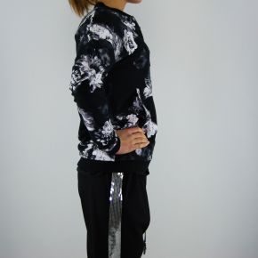 Sweat-shirt open Liu Jo aruba fleur noir