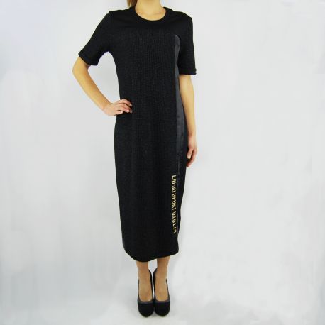 Vestido sudadera de Liu Jo miami negro lurex negro