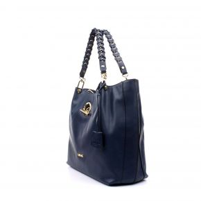 Borsa shopping satchel Liu Jo blu marino