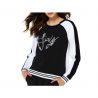 Sweatshirt Liu Jo charlotte in a black sweatshirt and white