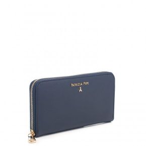 Wallet zip around Patrizia Pepe dress blue