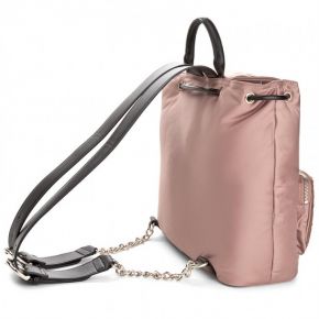 Borsa zaino Twin Set grande satinato nude