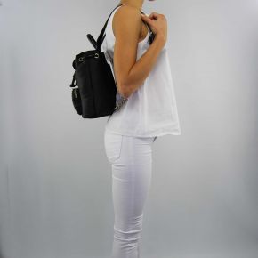 Sac à dos bi, satin noir