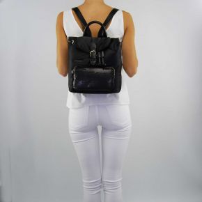 Bag backpack Twin Set, satin black