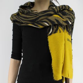 Foulard Liu Jo 70 x 200 calla zebra palme d'or